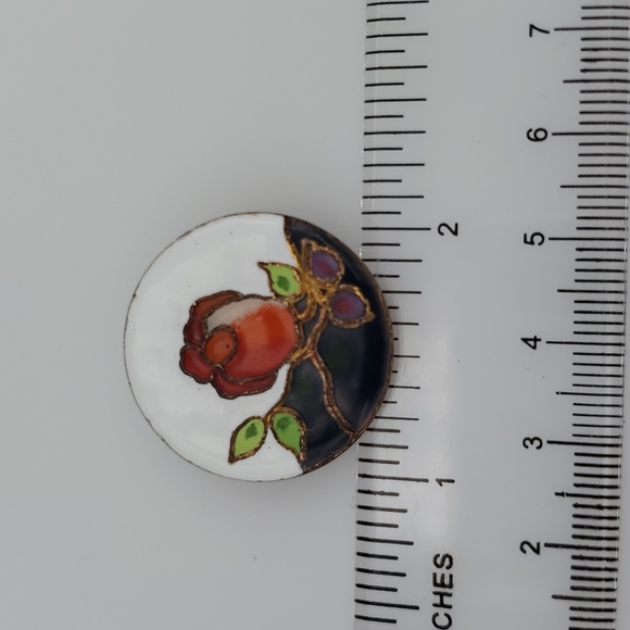 1980 Hallmark Cards Red Rose Brooch or Pendant - Picture 4 of 6